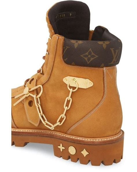 Louis Vuitton Lv Creeper Ankle Boot in Natural for .